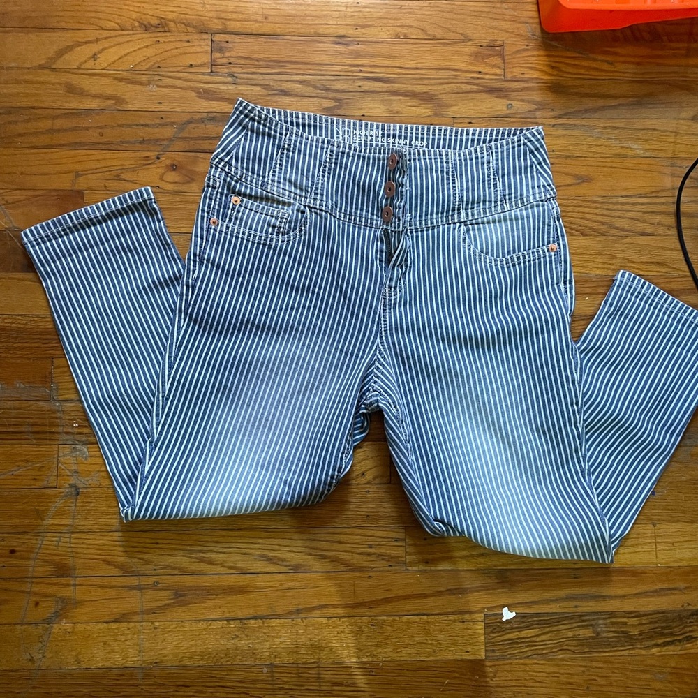 Striped capris